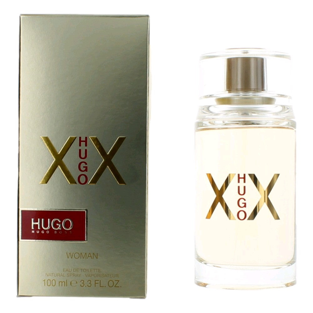 Bottle of Hugo XX by Hugo Boss, 3.3 oz Eau De Toilette Spray for Women